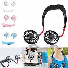ZY-A1 Portable Sports Neck Hanging USB Rechargeable Wearable Necklace Electric Fan