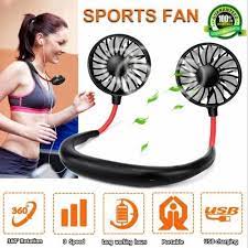 ZY-A1 Portable Sports Neck Hanging USB Rechargeable Wearable Necklace Electric Fan